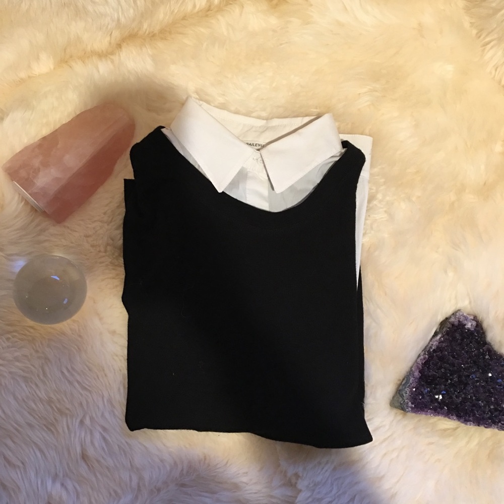 Bailey44 fake collar long sleeved shirt